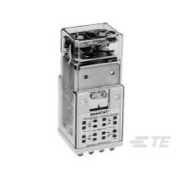 Te Connectivity On-Delay Relay, 4 Form C, 4Pdt-Co, Momentary, 10A (Contact), 2S Adj Min, 60S Adj Max, Ac Input,  3-1423393-1